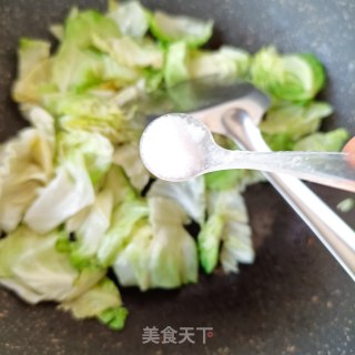 素炒包菜的做法步骤：6