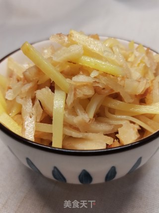 土豆丝炒饼的做法步骤：8