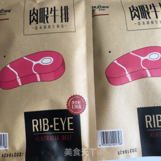 香煎肉眼牛排的做法步骤：1
