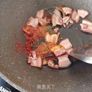 腊肉干锅土豆片的做法步骤：15