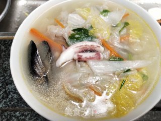 海鲜燕丝面的做法步骤：17