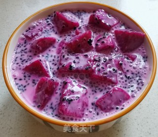 黑芝麻火龙果酪的做法步骤：11