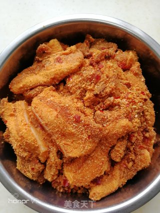 为母亲做一道粉蒸肉的做法步骤：12