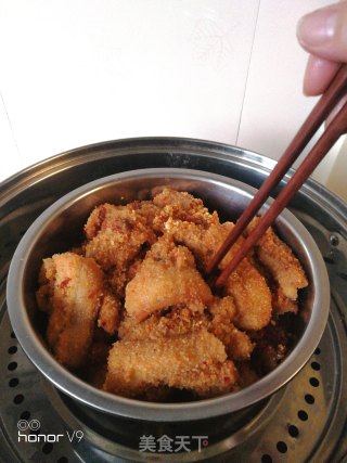 为母亲做一道粉蒸肉的做法步骤：14