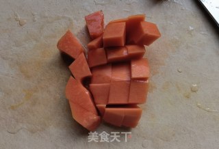 木瓜草莓酸奶奶昔的做法步骤：3