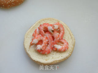 鲜虾汉堡的做法步骤：3