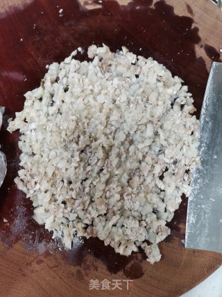 香菇肉末煮雷公根的做法步骤：7