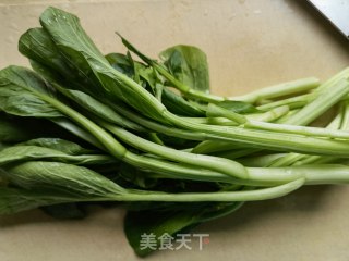 蒜蓉菜芯的做法步骤：1