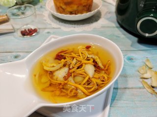 虫草花百合瘦肉汤的做法步骤：7