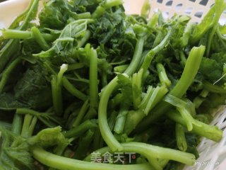 清炒南瓜苗的做法步骤：1