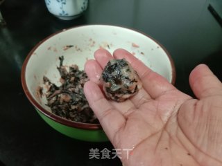 炸紫菜丸子的做法步骤：11