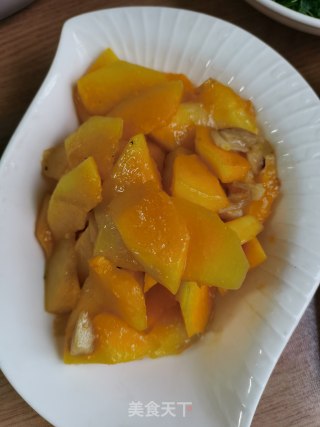 蒜炒木瓜的做法步骤：6