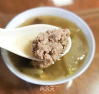 小冬瓜肉丸汤的做法步骤：10