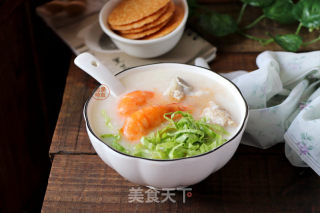 排骨鲜虾粥的做法步骤：7
