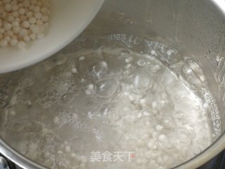 南瓜牛奶西米露的做法步骤：2