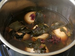 玫瑰花茶叶蛋的做法步骤：7