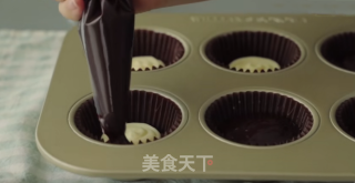 可爱治愈的小甜点巧克力夹心布朗尼的做法步骤：4