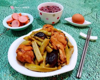 #炖菜#豆角焖鸡翅根的做法步骤：13
