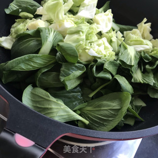 茶油炒青菜的做法步骤：6