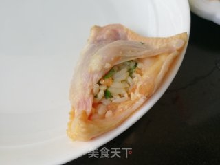 咸蛋黄翅包饭的做法步骤：4
