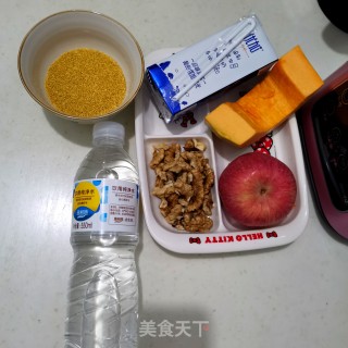 南瓜核桃露的做法步骤：1