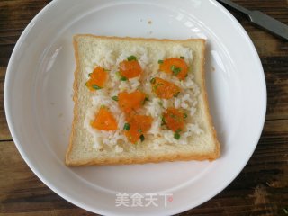 咸蛋黄米饭三文治的做法步骤：6