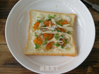 咸蛋黄米饭三文治的做法步骤：7