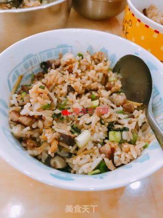 电饭煲版腊味饭的做法步骤：8