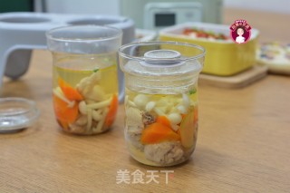 胡萝卜鲜菇鸡汤的做法步骤：8