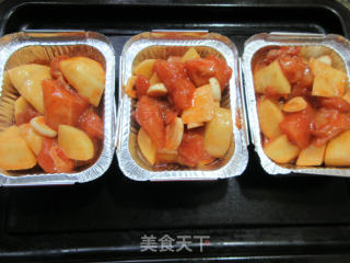 新奥尔良鸡胸肉烤土豆的做法步骤：11