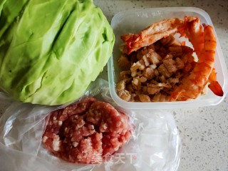 猪肉虾仁圆白菜饺子的做法步骤：2
