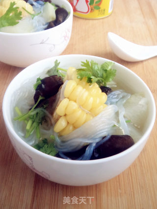 冬瓜粉丝汤的做法步骤：10