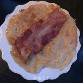 培根鸡蛋手抓饼的做法步骤：6