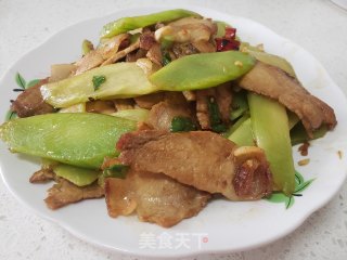 莴笋炒回锅肉的做法步骤：5