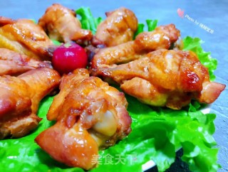 奥尔良烤鸡腿根#萌系美食#的做法步骤：12