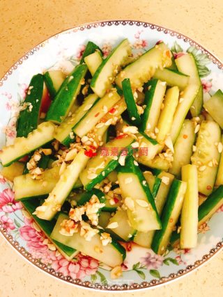 冰冰凉陈醋青瓜的做法步骤：6