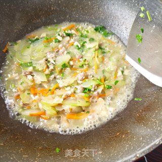 “清淡美食”鲍鱼肉糜炖冬瓜的做法步骤：10