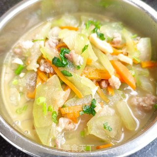 “清淡美食”鲍鱼肉糜炖冬瓜的做法步骤：12