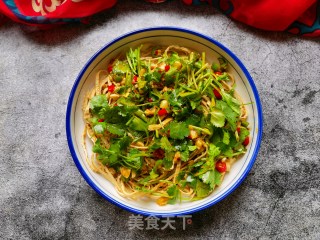 香菜红油豆腐丝的做法步骤：14