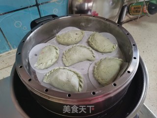 香菇马蹄腊肠馅艾角的做法步骤：9