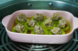 苦瓜酿肉的做法步骤：9