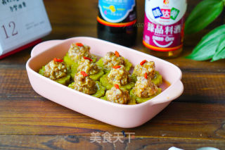 苦瓜酿肉的做法步骤：12