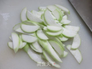 火腿片夜开花煮铁棍山药粉条的做法步骤：5
