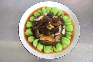 香菇油菜的做法步骤：9