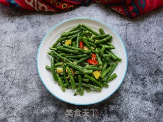橄榄油炒豇豆的做法步骤：9