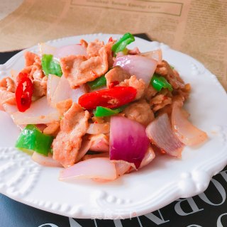 洋葱炒瘦肉片的做法步骤：9
