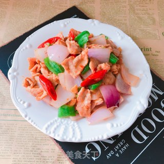 洋葱炒瘦肉片的做法步骤：10