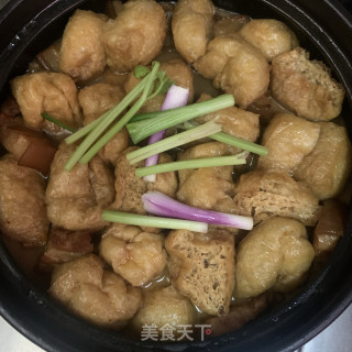 油豆腐焖五花肉的做法步骤：12