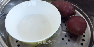 无需烤箱0失败的减脂甜品紫薯大福糯米糍的做法步骤：3