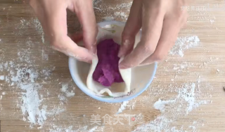 无需烤箱0失败的减脂甜品紫薯大福糯米糍的做法步骤：8